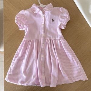 Ralph Lauren Girl’s Striped Knit Oxford Shirtdress & Bloomer
